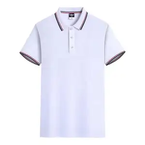 Actory-Camiseta bordada multicolor para hombre, Polo de talla grande, Verano