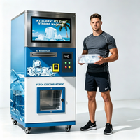 Distributeur automatique de glace en libre-service 24h/24 et 7j/7, paiement par pièces et sans numéraire, écran tactile, machine à glace automatique commerciale