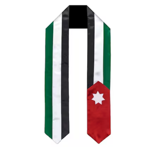 Écharpe de remise de diplôme personnalisée avec drapeau de la RDC, pour l'équipe nationale de football, pour les étudiants internationaux - Product Image 6