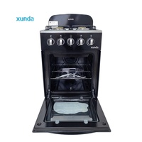 Cuisinière à gaz Xunda à quatre brûleurs avec four intégré, multifonctionnelle deux-en-un, cuisinière à gaz électrique et à gaz avec four