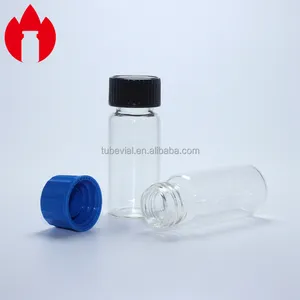 Botol Kaca Kosong 10Ml untuk Medis atau Kosmetik dengan Tutup Plastik