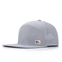 Casquette de baseball pour homme à séchage rapide, logo personnalisé, maille respirante, perforations laser, anti-éclaboussures, protection solaire