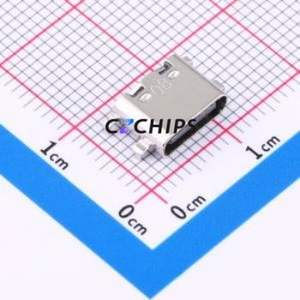 HC-TYPE-C-16P-C08B USB Connector SMD Connector ( Connector Type: Type-C )( Gender: Female )( Mounting Type: Sink Board ) - Product Image 1