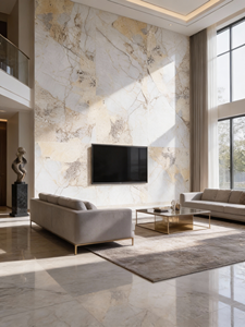 Dalle de marbre en porcelaine Golden <span class=keywords><strong>Pandora</strong></span> 750*1500 pour mur et sol, idéale pour salle de bain, cuisine, comptoir, pierre frittée - Product Image 3