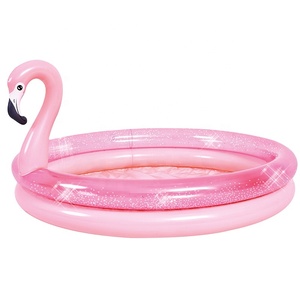 Piscina Inflable Jilong <span class=keywords><strong>Sunclub</strong></span> Glitter Flamingo de 2 Anillos, Piscina Exterior para Mujeres - Product Image 1