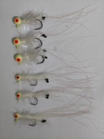 Têtes de jig lumineuses en plumes bioniques 2g 3.5g 5g 7g 10g, hameçons phosphorescents avec fibres pour la pêche à la truite et en ruisseau