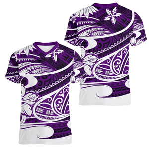 <span class=keywords><strong>Camiseta</strong></span> de poliéster con cuello en V para <span class=keywords><strong>mujer</strong></span> Wallis y Futuna con logotipo personalizado para el Día DE LA Independencia - Product Image 6