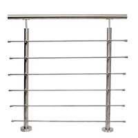 Rampe en PVC de conception contemporaine pour l'extérieur, pour escaliers, balcons, villas, jardins, cours - Installation facile, résistant à la rouille