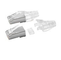 Connecteurs modulaires réseau RJ45 8P8C 6P4C Cat6 FTP pour câble Ethernet 50U, 100 pièces par emballage