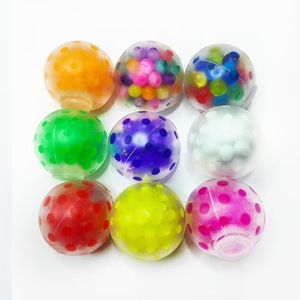 Hot Selling 3.5cm Colorful Mini <b>Beads</b> Squishy TPR Squeeze Ball Stress Relief Venting Capsule Fidget Toy Gifts - Product Image 5