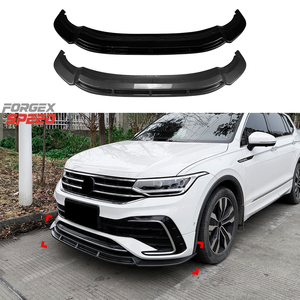 Accessori Auto Forgex Speed, Labbro Anteriore per Paraurti, Splitter Frontale, Kit Carrozzeria per <span class=keywords><strong>Volkswagen</strong></span> Tiguan MK2.5 <span class=keywords><strong>R</strong></span> <span class=keywords><strong>Line</strong></span> 2021-2023 - Product Image 1