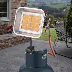 Pemanas keramik luar ruangan portabel, pemanas teras Gas inframerah jarak jauh gelombang panjang colokan Inggris pemanas turis - Product Image 2