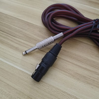 Câble audio XLR mâle-femelle 6,5 mm avec connecteur RCA 6,35 mm, conducteur nickelé, blindage tressé, pour mixeur, microphone, audio et vidéo