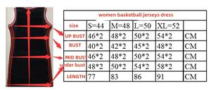 2026 Sommer Quick Dry Mesh Sexy Benutzer definierte IVERSON CURRY BRYANT BIRD WADE Stickerei Basketball Wear Shirt Trikots Kleid für Frauen - Product Image 5