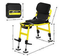 Chaise de pêche tout-terrain YJYZY2 avec auvent, 3,55 kg, légère, en aluminium aéronautique, pour les sports de plein air