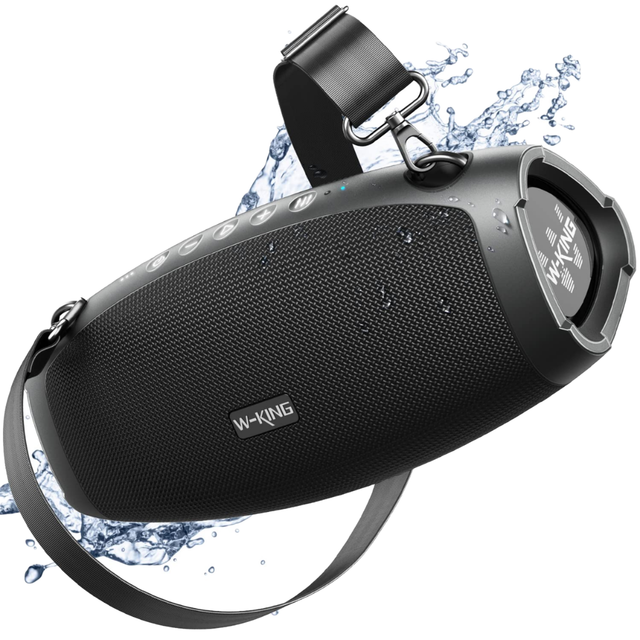 W-KING X10 High Quality Speaker Outdoor Sports Waterproof Portable Subwoofer Bass Wireless  TF Card USB Boombox Speaker