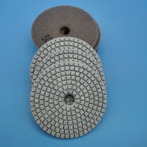 Almohadillas de pulido de diamante de resina flexibles húmedas OEM de 4 pulgadas de fábrica directa de China para cuarzo, mármol, <span class=keywords><strong>pizarra</strong></span>, arenisca, hormigón y granito abrasivo - Product Image 5