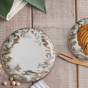 Assiette de Luxe en Céramique de 13 Pouces pour Restaurant, en Porcelaine PC, pour la Maison et les Événements de Noël, Emballage Élégant du Fabricant - Product Image 2