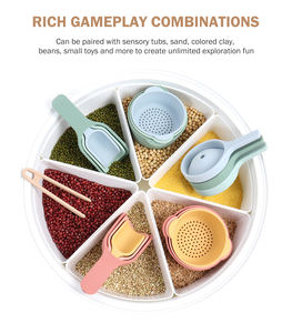 Монтессори, многофункциональная коробка для сенсорных игр, унисекс, детская сенсорная корзина с крышкой, Игрушки для раннего образования - Product Image 2