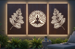 Cheap Decorative Laser Cut Screen Metal Corten Steel Room Divider Screen Panels for Garden - Product Image 3