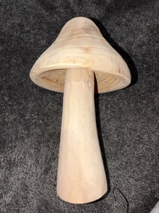Handcrafted Monster-Scale Toadstool <b>Wooden</b> Mushroom Specification A-MOS - Huge Sculptural Decor - Product Image 3