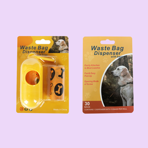 Dispensador de bolsas de caca de perro biodegradable respetuoso con el medio ambiente portátil Paquete de blíster de residuos de mascotas de plástico sostenible EPI para animales pequeños - Product Image 4