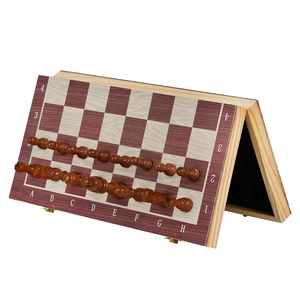 Jeu d'échecs en bois Shine Pep de haute qualité pour jeunes étudiants de 7 à 9 ans, plateau pliable à bords arrondis, modèle SPW-018SX pour les compétitions - Product Image 2