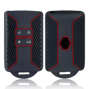 Housse de protection en silicone pour clé de <span class=keywords><strong>voiture</strong></span> <span class=keywords><strong>Renault</strong></span> Captur Megane Talisman Espace Clio Zoe Koleos Scenic 4 Arkana Dacia Sandero Card - Product Image 1