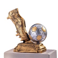 Trophée de football Odm Design personnalisé Modèle en résine Trophée du meilleur buteur Trophées