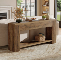 Tables console de 70.9 po Table de canapé de ferme Table de couloir avec pieds robustes