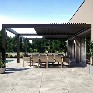 Pergola Bioclimatique Manuelle en Aluminium à Lames Orientables – Économique, Prix Bas, Montage Facile – Abri Solaire pour Balcon et Cour - Product Image 3