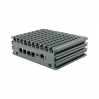 ZZY Mini pare-feu de bureau économique avec Intel Celeron N5105 4 cœurs 4 2.5G LAN Barebone DDR4 4G NVME M.2 pour PfSense Ubuntu Linux