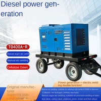 Générateur-soudeuse Kubota TO400A-JR 400A, machine polyvalente mobile et portable pour extérieur, courant nominal 500V