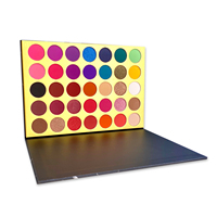 Palette de fards à paupières professionnels en gros, 35 couleurs scintillantes romantiques, marque privée