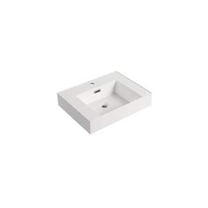 Solo lavabo de tocador de baño de resina DB - Product Image 1