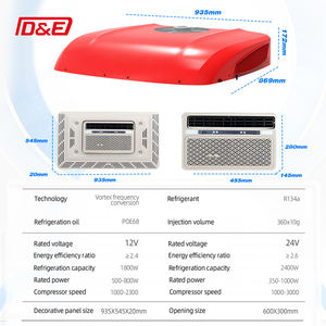 Aire acondicionado de estacionamiento de 12V y 24V, techo integrado D6000 para camión, caravana, <span class=keywords><strong>autocaravana</strong></span> - Product Image 4