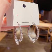 Boucles d'oreilles Resoul en forme de croix pour femmes, boucles d'oreilles en strass, boucles d'oreilles en cristal torsadé, bijoux élégants et tendance