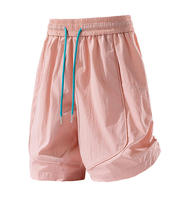 Shorts mi-longs pour homme, fins, à séchage rapide, taille élastique, pour activités de plein air, été, décontractés, sport, en soie/coton, imprimés, imperméables