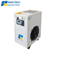 Mini refroidisseur d'eau industriel refroidi par air de 0,5 ch 2 kW avec réservoir, serpentin en cuivre, évaporateur, fabricant