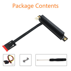 Cable adaptador de 270 grados de doble llave M.2 (NGFF) a PCI-E 16X, CI-E 3.0 A-E en stock, cable adaptador de doble llave M.2 (NGFF) A-E a PCI-E 16X - Product Image 4