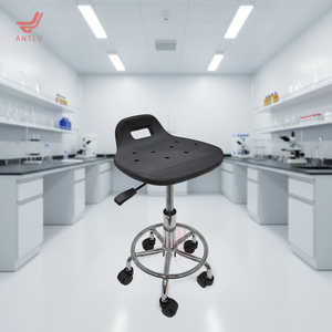 Tabouret de laboratoire antistatique ESD en PU souple, ignifuge et imperméable Antluplus – Chaise de laboratoire, chaise d'école, tabouret industriel, Sillas - Product Image 5
