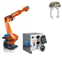 Bras robotique de classe haute performance à 6 axes, KUKA KR 210 R2700-2, avec kit de préparation et pince à rail linéaire