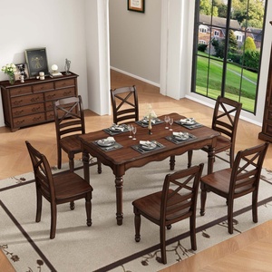 <span class=keywords><strong>Table</strong></span> à manger en bois massif <span class=keywords><strong>de</strong></span> style américain, directement <span class=keywords><strong>de</strong></span> l'usine, en acajou, ensemble <span class=keywords><strong>de</strong></span> <span class=keywords><strong>table</strong></span> à manger en bois pour la maison, la villa, l'appartement, la salle à manger - Product Image 6