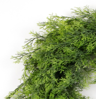 Vente en gros de feuilles artificielles guirlande en plastique couronne d'automne pour porte d'entrée maison bureau hôtel décoration