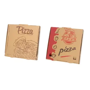 Commercio all'ingrosso 33 35 Cm 30 40 pacchetto fornitore di cartone Design personalizzato stampato imballaggio sfuso scatole per Pizza a buon mercato