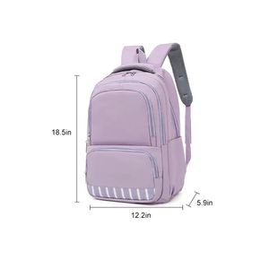 Sacs d'école pour enfants avec logo personnalisé, grande capacité, sacs à dos d'école imperméables, sacs pour ordinateur portable d'affaires, fille - Product Image 5