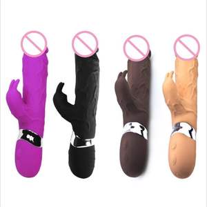 Dropshipping Dames Dubbele Kop Konijn Vibrator Grote Siliconen <span class=keywords><strong>Dildo</strong></span> voor G-Spot Masturbatie Seks Speelgoed - Product Image 1
