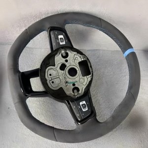 Volante Personalizado Completamente Forrado en Alcántara para Volkswagen VW Passat Polo <span class=keywords><strong>Beetle</strong></span> Golf MK7 MK7.5 GTD GTE TDI GTI Bora Santana Jetta - Product Image 2