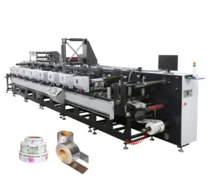 High speed 2-8 Colors Inline self adhesive Flexographic Printer paper Label Flexo Printing Machine and Film Printing Press