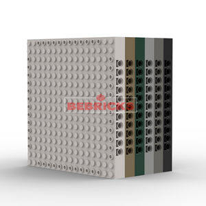 บล็อกต่อ BEBRICKS ชุดประกอบหมายเลข 65803 แผ่นฐานตัวต่อขนาด 16x16x1 1/3 ของเล่นโมเสค <span class=keywords><strong>ชิ้น</strong></span><span class=keywords><strong>ส่วน</strong></span>สร้างสรรค์ - Product Image 2